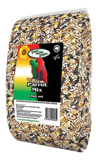 Green Valley Bird Seed Parrot 5kg-Bird Food & Treats-Ascot Saddlery