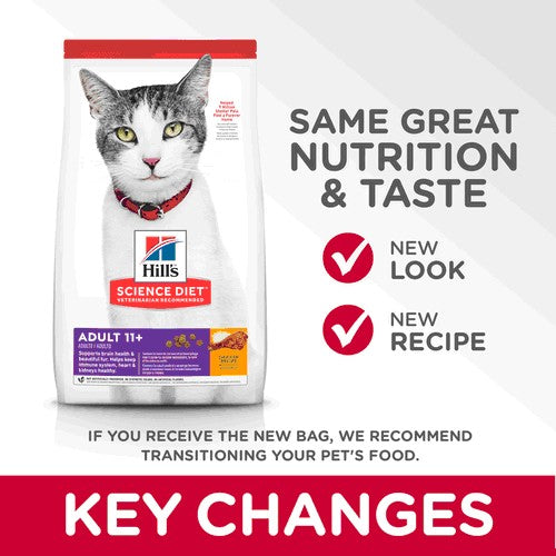 Hills Cat Adult 11+ 3.1kg-Cat Food & Treats-Ascot Saddlery