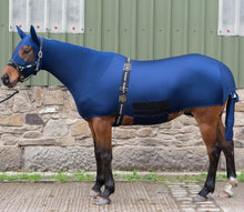 Horzebodz No Ears Navy-RUGS: Summer Rugs, Neck Rugs & Hoods-Ascot Saddlery