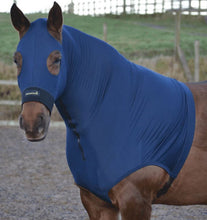 Horzehood No Ears Navy-RUGS: Summer Rugs, Neck Rugs & Hoods-Ascot Saddlery