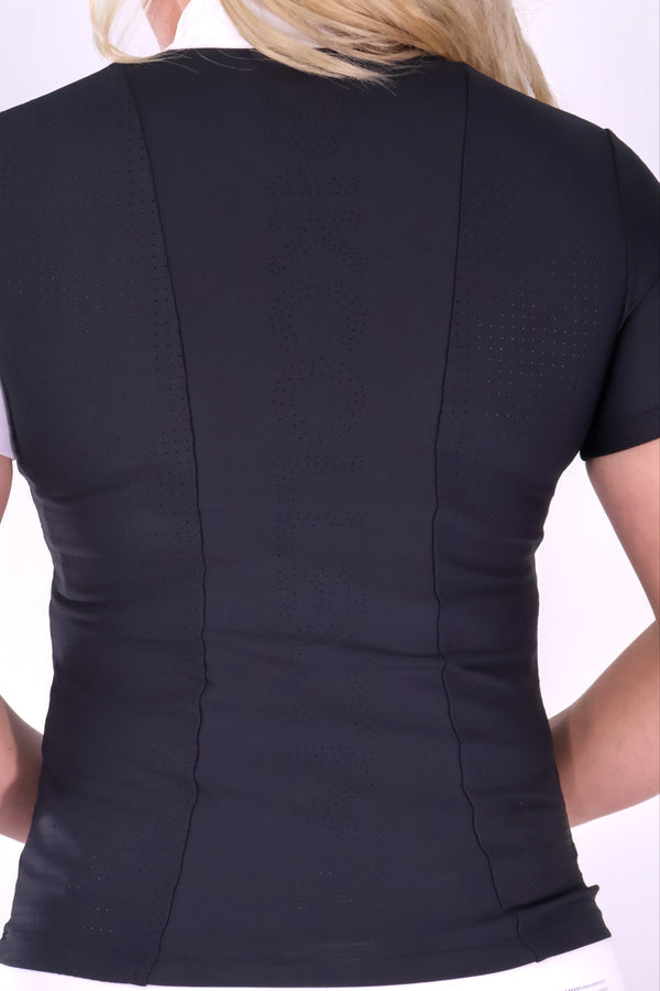 Elite Snow White and Black Short Sleeve Shirt