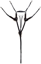 Jeremy & Lord Breastplate 5 Point Leather Brown-HORSE: Breastplates & Martingales-Ascot Saddlery