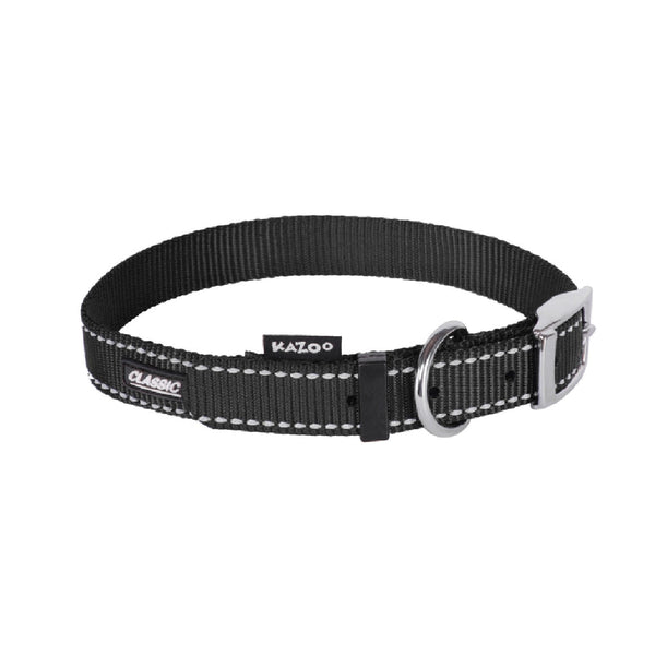 Kazoo Dog Collar Classic Black-Dog Collars & Leads-Ascot Saddlery
