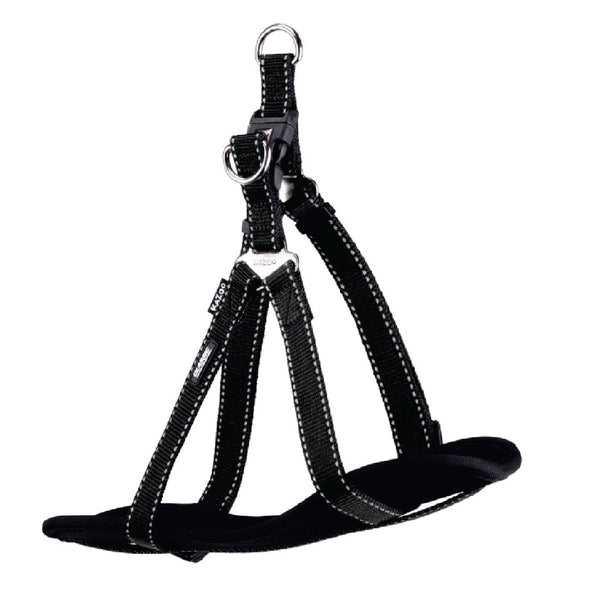 Kazoo Dog Harness Classic Black-Dog Collars & Leads-Ascot Saddlery
