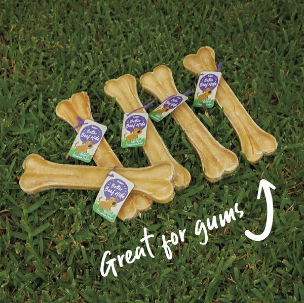 Kazoo Treat Rawhide Pressed Bone 11cm Pack Of 6-Dog Treats-Ascot Saddlery