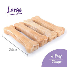 Kazoo Treat Rawhide Pressed Bone 20cm Pack Of 4-Dog Treats-Ascot Saddlery