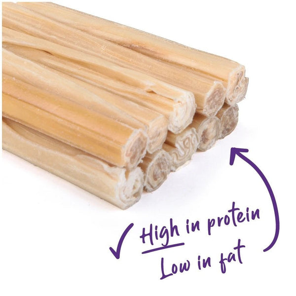 Kazoo Treat Rawhide Pressed Stick 20cm Pack Of 10-Dog Treats-Ascot Saddlery