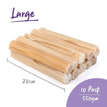 Kazoo Treat Rawhide Pressed Stick 20cm Pack Of 10-Dog Treats-Ascot Saddlery