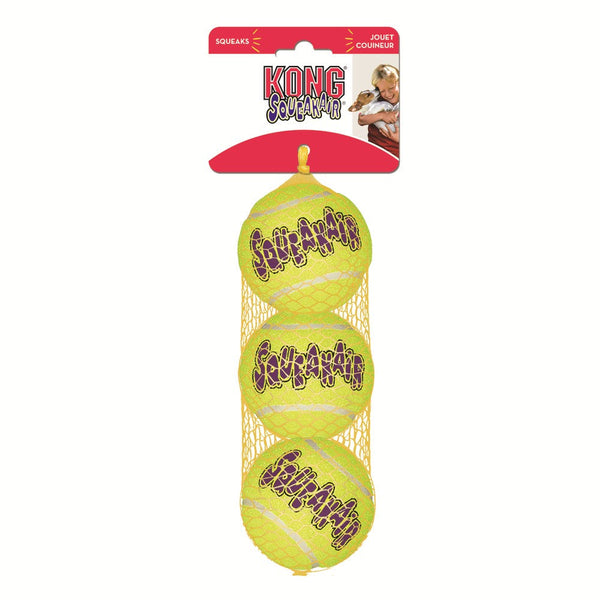 Kong Dog Toy Airdog Squeak Ball 3pack-Dog Toys-Ascot Saddlery