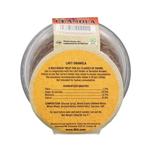 Likit Refill Granola 550gm-STABLE: Horse Treats & Toys-Ascot Saddlery