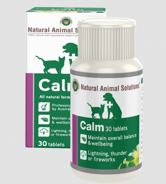 Natural Animal Solutions Calm 30 Tablets-Dog Potions & Lotions-Ascot Saddlery