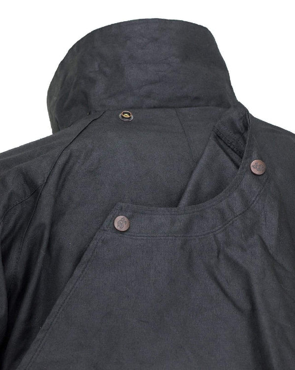 Outback Low Rider Oilskin 3/4 Length Coat Brown-CLOTHING: Oilskins-Ascot Saddlery