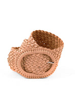 Hitchley & Harrow Leather Plaited Belt - Natural