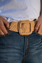 Hitchley & Harrow Leather Plaited Belt - Natural