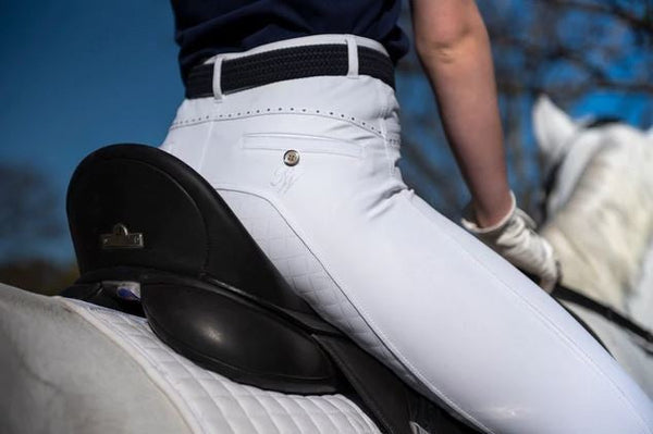 Peter Williams Cambridge Breeches White Ladies-CLOTHING: Jodhpurs & Breeches Ladies-Ascot Saddlery