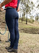 Peter Williams Gel Seat Pull On Jodhpurs Navy Childs-CLOTHING: Jodhpurs & Breeches Childs-Ascot Saddlery