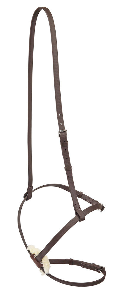 Pvc Training Race Grackle Noseband Brown-HORSE: Racing & PVC-Ascot Saddlery