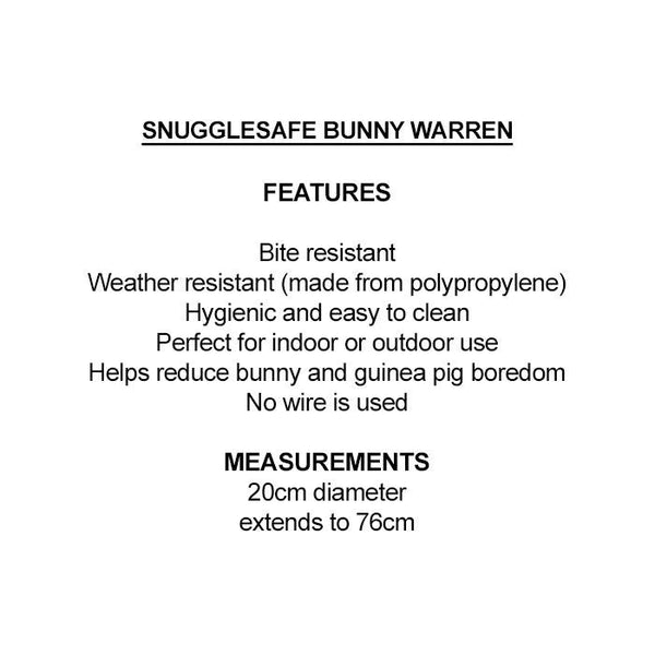 Rabbit Bunny Warren 760mm X 210mm-Small Animal-Ascot Saddlery