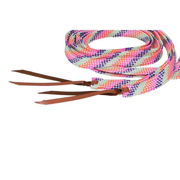 Reins Vivid Split 2.4 Rainbow-HORSE: Stock & Western-Ascot Saddlery