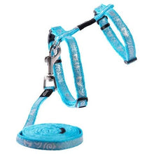 Rogz Cat Harness & Lead Sparklecat 8mm Turquoise-Cat Accessories-Ascot Saddlery