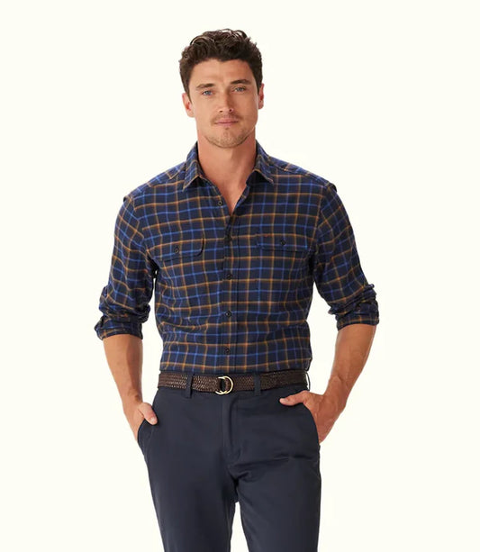 Regular twill check shirt