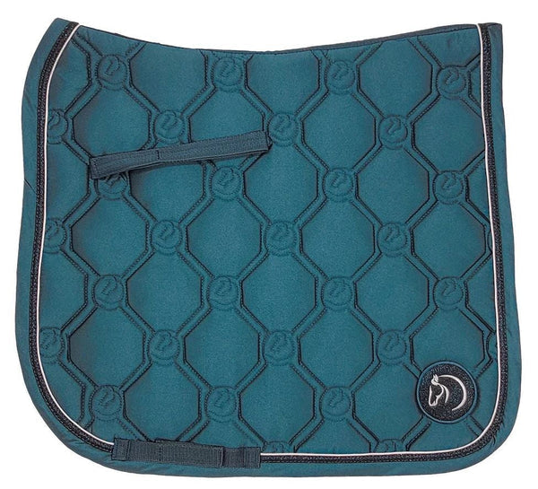 Saddlecloth Dressage Shimmer Peacock-HORSE: Saddlecloths-Ascot Saddlery