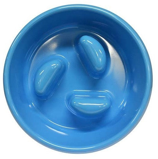 Scream Slow Down Round Pillar Bowl Loud Blue-Dog Accessories-Ascot Saddlery