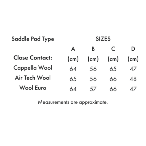 Capella Close Contact Merino Wool Dressage Square