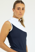 Elite Snow White and Navy Tank