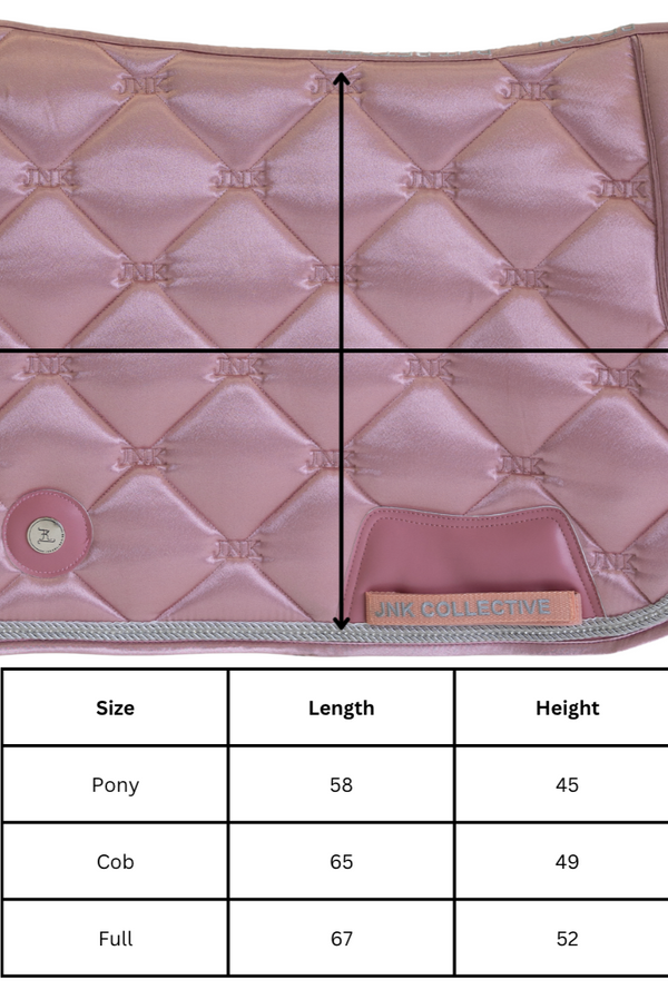 Pearl Pink Crystal Saddle Pad