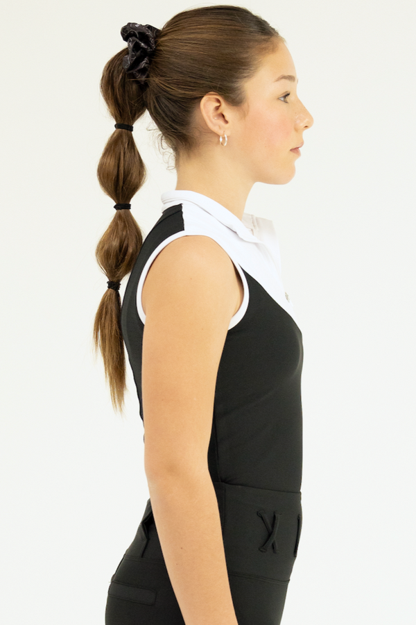 Elite Snow White and Black Tank