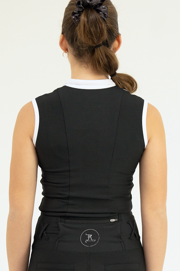 Elite Snow White and Black Tank