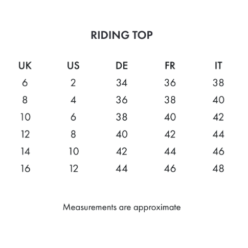 Allegra Ladies Short Sleeve Riding Top