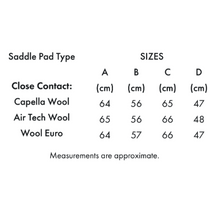 Close Contact Merino Wool European Saddle Pad - Dressage Square