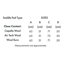 Close Contact Merino Wool European Saddle Pad - GP/Jump Square