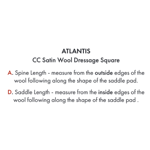 Atlantis Close Contact Satin Wool Dressage Square