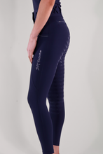 Diamond Hybrid Tights-Navy