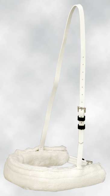 Shadow Roll Race Pvc Full White-HORSE: Racing & PVC-Ascot Saddlery