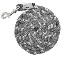 Shimmer Lead Silver-HORSE: Leads & Snap Hooks-Ascot Saddlery