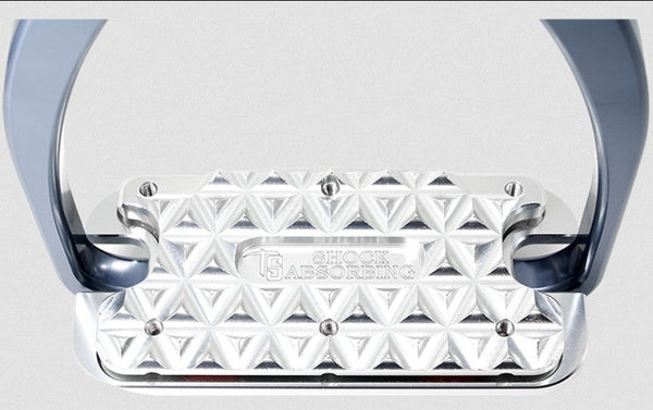 Tech Stirrup Irons Siena Jumping & Cross Country Cushioned Siena Plus Red-HORSE: Stirrup Irons-Ascot Saddlery