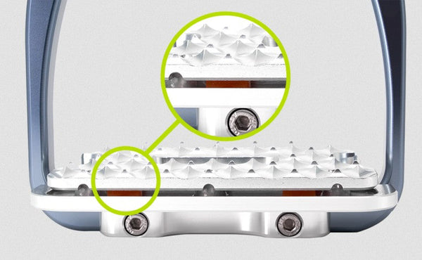 Tech Stirrup Irons Siena Jumping & Cross Country Cushioned Siena Plus Red-HORSE: Stirrup Irons-Ascot Saddlery