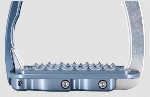 Tech Stirrup Irons Venice Evo Flat Safety Stirrups Black & Black-HORSE: Stirrup Irons-Ascot Saddlery