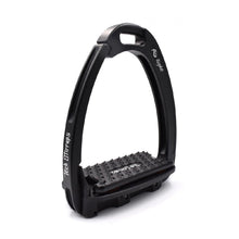 Tech Stirrup Irons Venice Evo Flat Safety Stirrups Black & Black-HORSE: Stirrup Irons-Ascot Saddlery