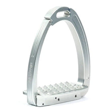 Tech Stirrup Irons Venice Sloped Evo Safety Stirrups Silver & Silver-HORSE: Stirrup Irons-Ascot Saddlery