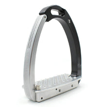 Tech Stirrup Irons Venice Young Evo Safety Stirrups Black & Silver-HORSE: Stirrup Irons-Ascot Saddlery