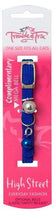 Trouble & Trix Cat Collar High Stretch Blue-Cat Accessories-Ascot Saddlery