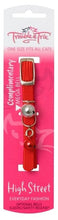 Trouble & Trix Cat Collar High Stretch Red-Cat Accessories-Ascot Saddlery