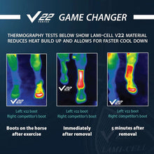 V22 Open Hind Boot Lc Black Large-HORSE: Horse Boots-Ascot Saddlery