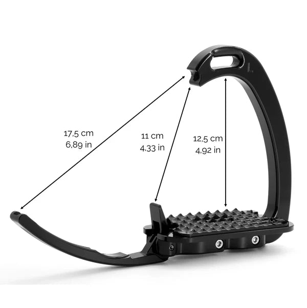 Venice Dressage Tech Riding Stirrups With Sloped Stirrup Leathers