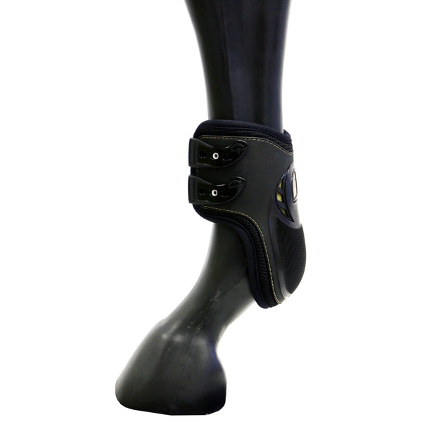 Veredus Carbon Gel Grand Slam Hind Fetlock Boots Black-HORSE: Horse Boots-Ascot Saddlery